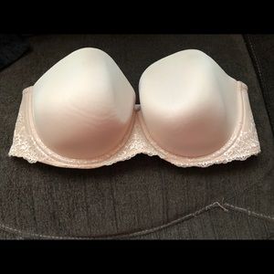 Adjustable Strap Cream Bra